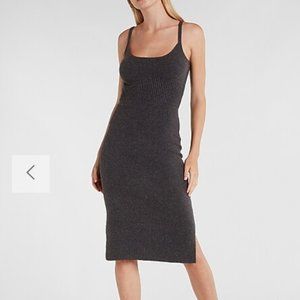 EXPRESS Ribbed Sweater Midi Dress